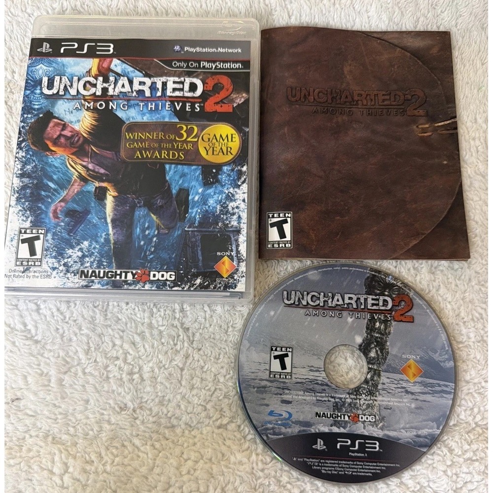 Uncharted 2:m Among Thieves Sony PlayStation 3 PS3 CIB Complete Manual 2009